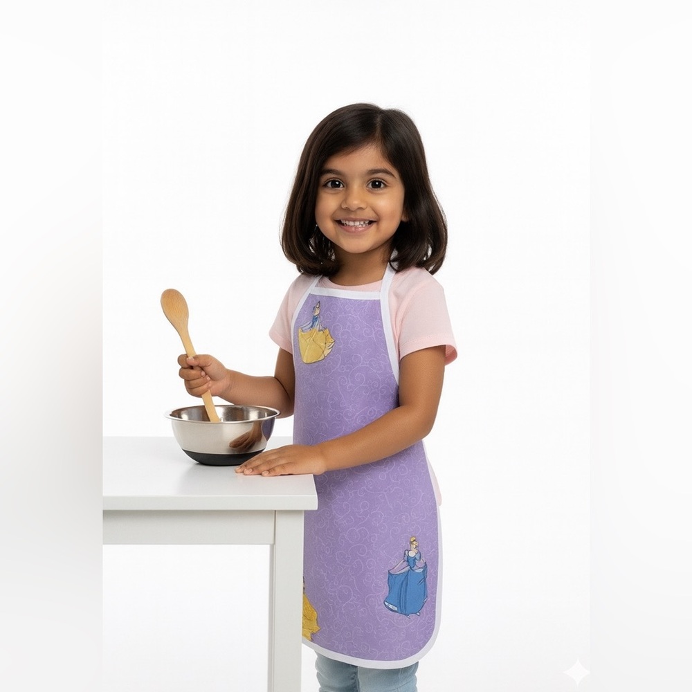 Purple Apron with Princess Design
